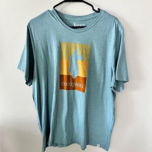 Cotopaxi Blue and Yellow Short Sleeve Tee